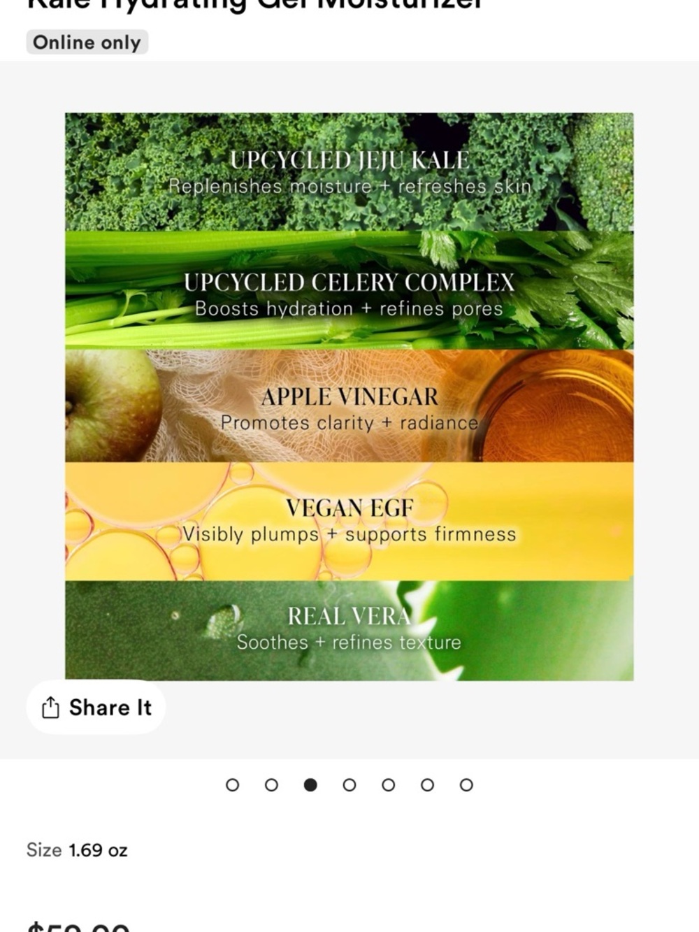 Byroe New York Kale Hydrating Gel Moisturizer – Green - Picture 2 of 5